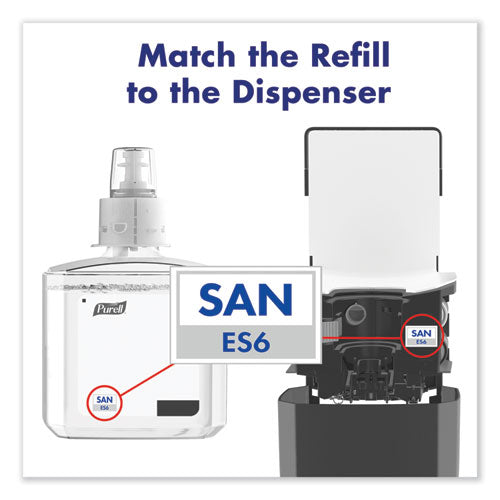Image of PURELL® 6463-02 Advanced Hand Sanitizer Gel Refill, 1,200 mL, Clean Scent, For ES6 Dispensers, 2/Carton