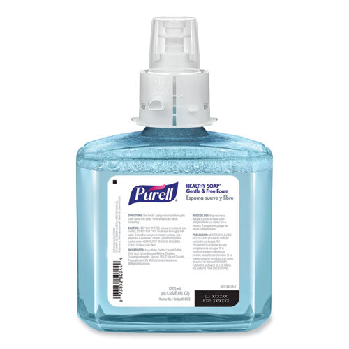 Image of PURELL® 6472-02 HEALTHY SOAP Gentle and Free Foam Refill, For ES6 Dispensers, Fragrance-Free, 1,200 mL, 2/Carton