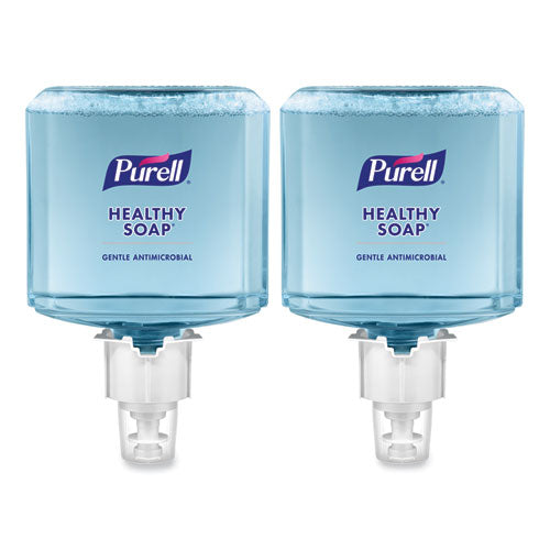 Image of PURELL® 6480-02 HEALTHY SOAP 0.5% BAK Antimicrobial Foam Refill, For ES6 Dispensers, Light Citrus Floral Scent, 1,200 mL, 2/Carton