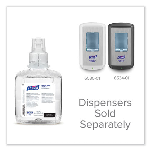 Image of PURELL® 6574-02 HEALTHY SOAP Mild Foam Refill, For CS6 Dispensers, Fragrance-Free, 1,200 mL, 2/Carton
