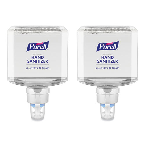 Image of PURELL® 7753-02 Advanced Hand Sanitizer Foam, For ES8 Dispensers, 1,200 mL Refill, Clean Scent, 2/Carton