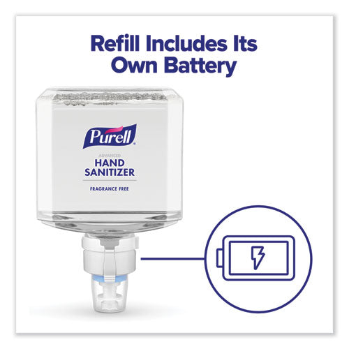 Image of PURELL® 7753-02 Advanced Hand Sanitizer Foam, For ES8 Dispensers, 1,200 mL Refill, Clean Scent, 2/Carton