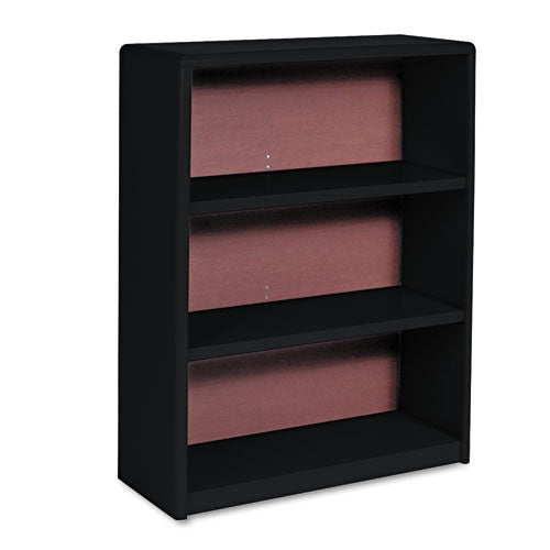 Image of Safco® 7171BL Value Mate Series Metal Bookcase, Three-Shelf, 31.75w x 13.5d x 41h, Black