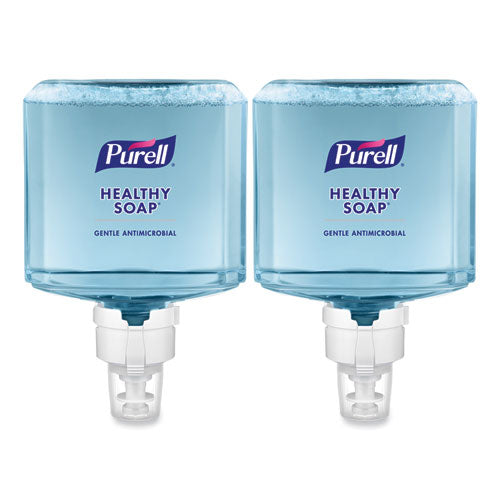 Image of PURELL® 7779-02 HEALTHY SOAP 0.5% BAK Antimicrobial Foam Refill, For ES8 Dispensers, Light Citrus Floral Scent, 1,200 mL, 2/Carton