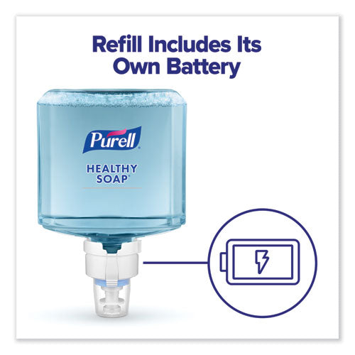 Image of PURELL® 7779-02 HEALTHY SOAP 0.5% BAK Antimicrobial Foam Refill, For ES8 Dispensers, Light Citrus Floral Scent, 1,200 mL, 2/Carton
