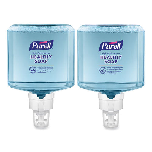 Image of PURELL® 7785-02 CLEAN RELEASE Technology (CRT) HEALTHY SOAP High Performance Foam Refill, For ES8 Dispensers, Fragrance-Free, 1,200 mL, 2/CT