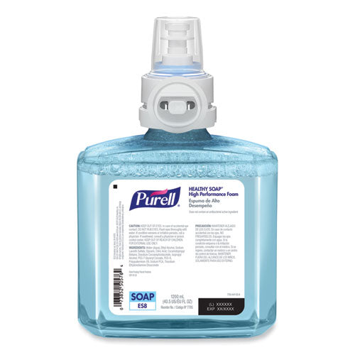 Image of PURELL® 7785-02 CLEAN RELEASE Technology (CRT) HEALTHY SOAP High Performance Foam Refill, For ES8 Dispensers, Fragrance-Free, 1,200 mL, 2/CT