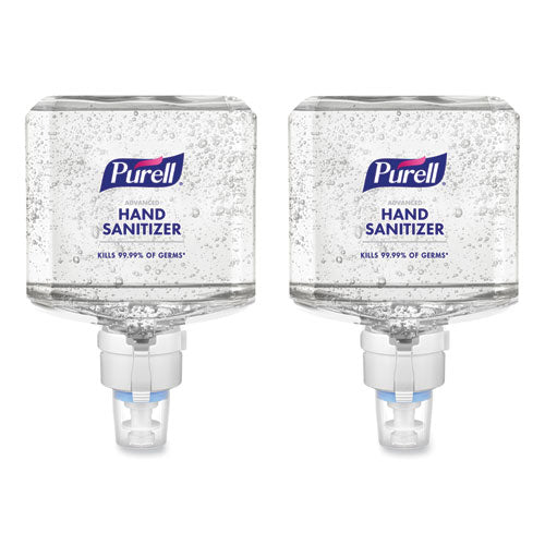 Image of PURELL® 7753-02 Advanced Hand Sanitizer Foam, For ES8 Dispensers, 1,200 mL Refill, Clean Scent, 2/Carton