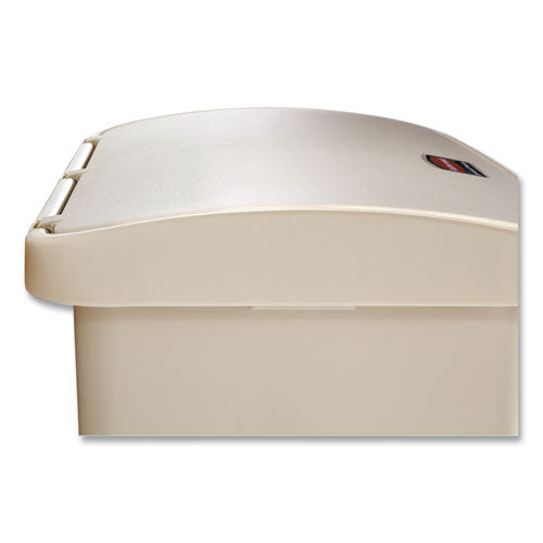 Image of Rubbermaid® Commercial 1883552 Streamline Resin Step-On Container, Front Step Style, 24 gal, Polyethylene, Beige