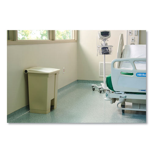 Image of Rubbermaid® Commercial FG614500BEIG Legacy Step-On Receptacle, 18 gal, Polyethylene, Beige