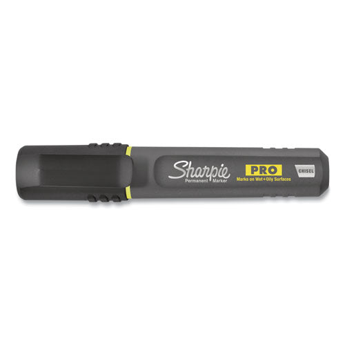 Image of Sharpie® 2018326 Pro Permanent Marker, Broad Chisel-Tip, Black, Dozen