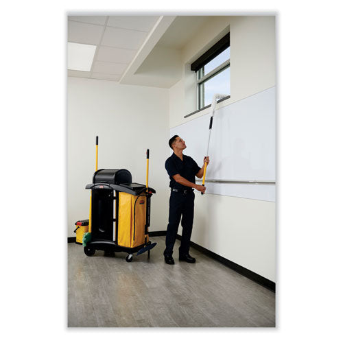 Image of Rubbermaid® Commercial 1966881 Vinyl Cleaning Cart Bag for Rubbermaid Commercial 9T76, 9T77 and 9T78, 34 gal, 17.5" x 10.5" x 33", Yellow