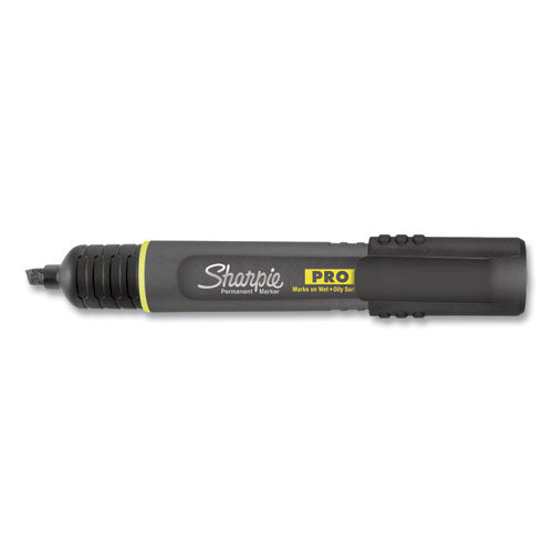 Image of Sharpie® 2018326 Pro Permanent Marker, Broad Chisel-Tip, Black, Dozen