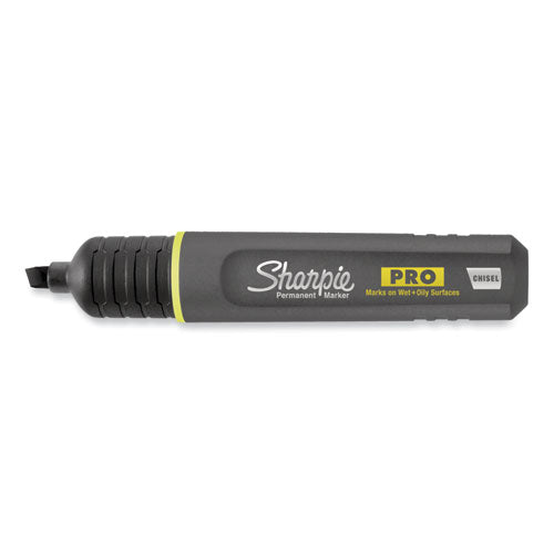 Image of Sharpie® 2018326 Pro Permanent Marker, Broad Chisel-Tip, Black, Dozen