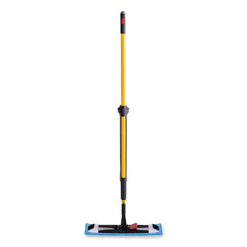 Image of Rubbermaid® Commercial HYGEN 1835528 Pulse Microfiber Spray Mop System, 17" Microfiber Head, 52" Yellow Plastic Handle