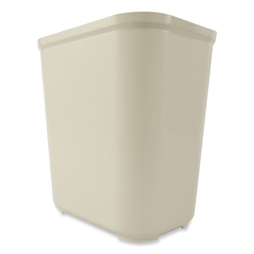 Image of Rubbermaid® Commercial FG254300BEIG Fiberglass Wastebasket, 7 gal, Fiberglass, Beige