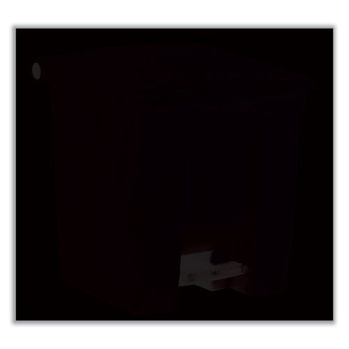 Image of Rubbermaid® Commercial FG614300BEIG Indoor Utility Step-On Waste Container, 8 gal, Plastic, Beige