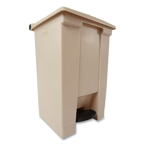 Image of Rubbermaid® Commercial FG614400BEIG Indoor Utility Step-On Waste Container, 12 gal, Plastic, Beige