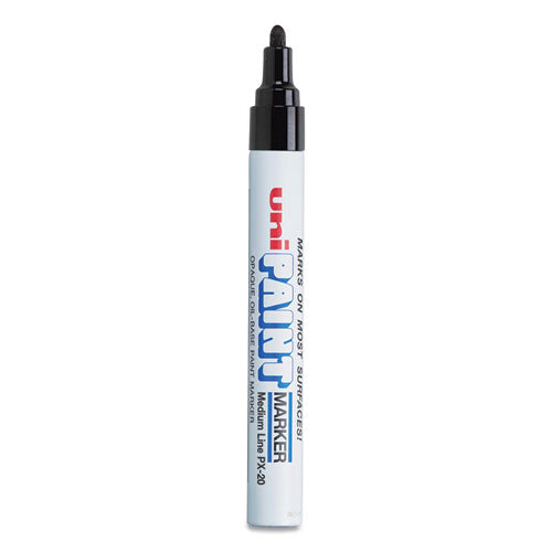 Image of uni®-Paint 63601 Permanent Marker, Medium Bullet Tip, Black