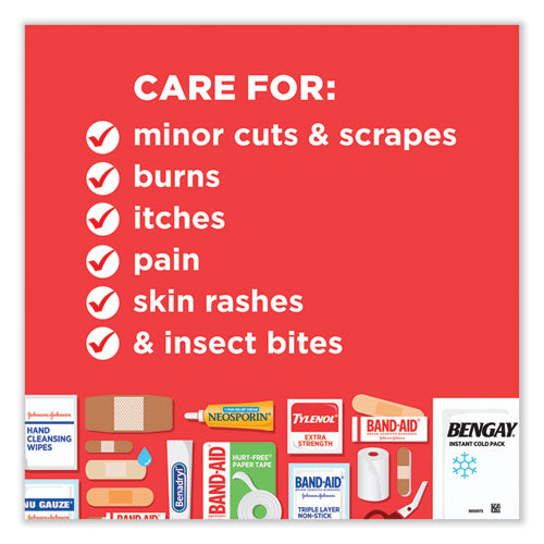 Image of Johnson & Johnson® Red Cross® 202045 All-Purpose First Aid Kit, 160 Pieces, Plastic Case