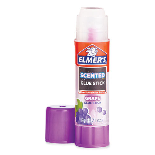 Image of Elmer's® 2175692 Clear School Glue Stick, Scented, Assorted, 0.21 oz, Dries Clear, 30/Pack