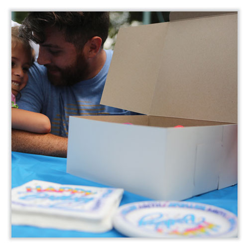 Image of SCT® 1505 White One-Piece Non-Window Bakery Boxes, Standard, 3 x 6 x 6, White, Paper, 250/Carton
