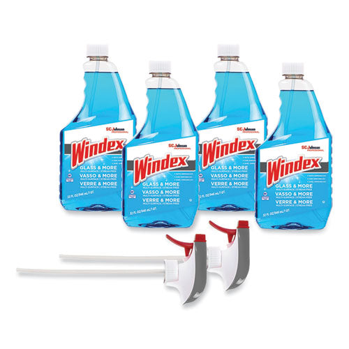 Image of Windex® 327171 Original Glass Cleaner, Fresh Scent, 32 Oz Spray Bottle, 4/carton