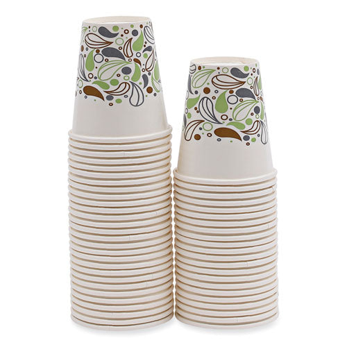 Image of BoardwalkÂ® Deerfield Printed Paper Cold Cups, 12 oz, 50/Sleeve, 20 Sleeves/Carton