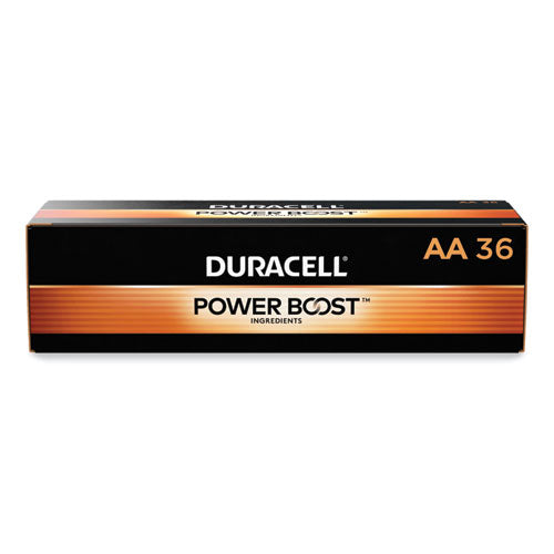 Image of Duracell® MN15P36 Power Boost CopperTop Alkaline AA Batteries, 36/Pack