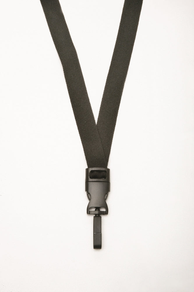 Image of SKILCRAFT® Neck Lanyard, 3/4" Strap, Swivel Hook, Black, Case of 12 Dozen
