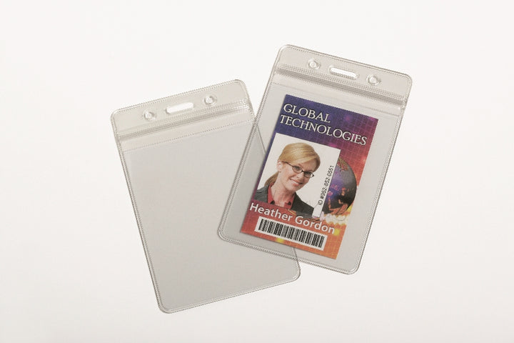 Image of SKILCRAFT® Resealable Badge Holder, 25/Box, Case of 6 Boxes