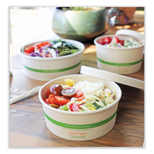 Image of World CentricÂ® No Tree Wide Paper Bowls, 24 oz, 5.9" Diameter x 2.4" h, Natural, Sugarcane, 300/Carton