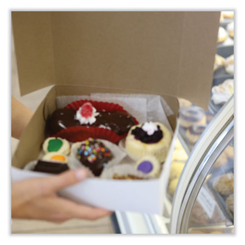 Image of SCT® 1585 Bakery Boxes, Standard, 12 X 12 X 4, White, Paper, 100/carton