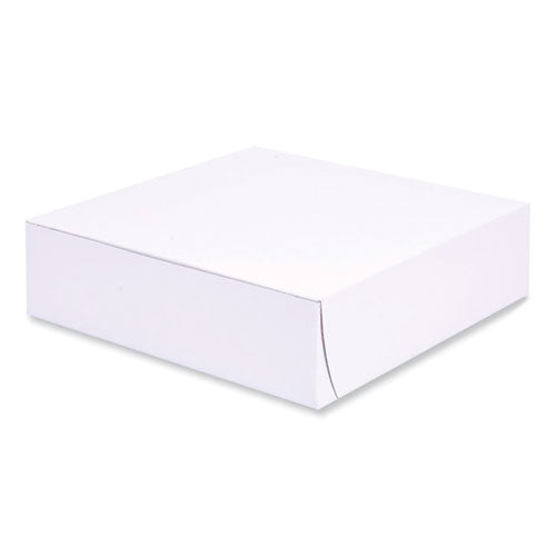 Image of SCT® 1553 Bakery Boxes, Standard, 9 X 9 X 2.5, White, Paper, 250/carton