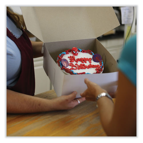 Image of SCT® 1593 Bakery Boxes, Standard, 14 X 14 X 6, White, Paper, 50/carton