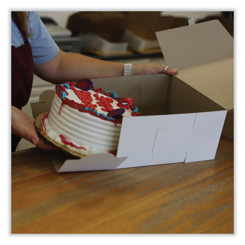 Image of SCT® 1593 Bakery Boxes, Standard, 14 X 14 X 6, White, Paper, 50/carton