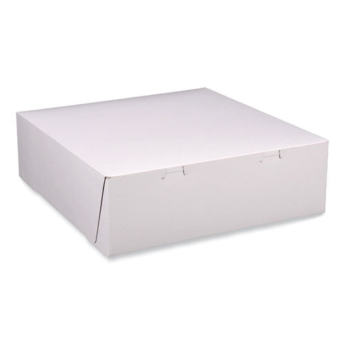 Image of SCT® 1585 Bakery Boxes, Standard, 12 X 12 X 4, White, Paper, 100/carton