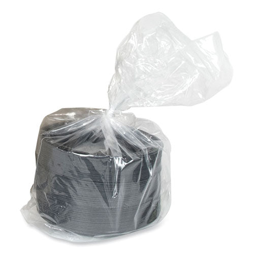 Image of Pactiv Evergreen YMI6E Meadoware Impact Plastic Dinnerware, Plate, 6" dia, Black, 1,000/Carton
