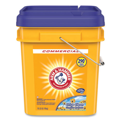 Image of Arm & Hammer 3320001001 Powder Laundry Detergent, Crisp Clean, 18 lb Pail