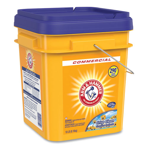 Image of Arm & Hammer 3320001001 Powder Laundry Detergent, Crisp Clean, 18 lb Pail