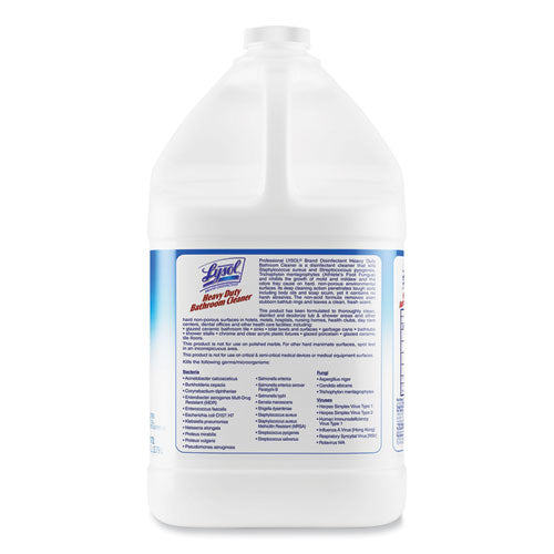 Image of Professional LYSOL® Brand 36241-94201 Disinfectant Heavy-Duty Bathroom Cleaner Concentrate, Fresh Lime, 1 gal Bottle