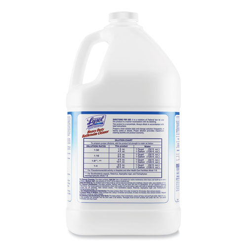 Image of Professional LYSOL® Brand 36241-94201 Disinfectant Heavy-Duty Bathroom Cleaner Concentrate, Fresh Lime, 1 gal Bottle, 4/Carton