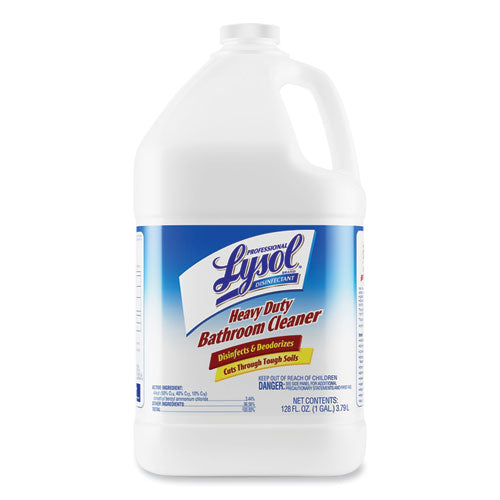 Image of Professional LYSOL® Brand 36241-94201 Disinfectant Heavy-Duty Bathroom Cleaner Concentrate, Fresh Lime, 1 gal Bottle, 4/Carton