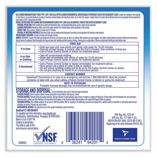 Image of Professional LYSOL® Brand 36241-94201 Disinfectant Heavy-Duty Bathroom Cleaner Concentrate, Fresh Lime, 1 gal Bottle