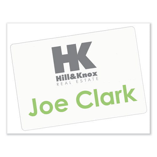 Image of Avery® 05147 Printable Adhesive Name Badges, 3.38 X 2.33, White, 100/pack