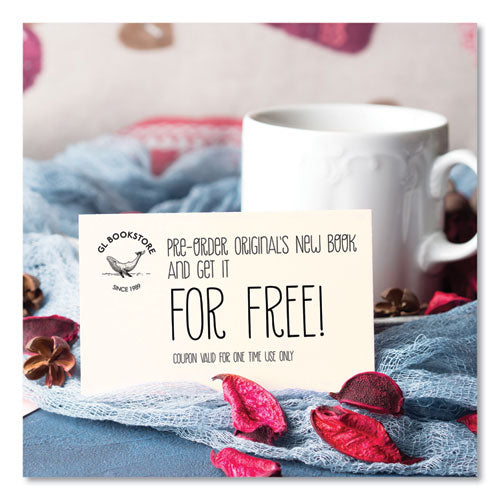 Image of Avery® 05911 Printable Microperforated Business Cards with Sure Feed Technology, Laser, 2 x 3.5, White, 10/Sheet, 250 Sheets/Box