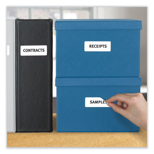 Image of Avery® 06460 Removable Multi-Use Labels, Inkjet/laser Printers, 1 X 2.63, White, 30/sheet, 25 Sheets/pack