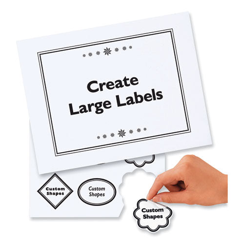 Image of Avery® 06465 Removable Multi-Use Labels, Inkjet/laser Printers, 8.5 X 11, White, 25/pack