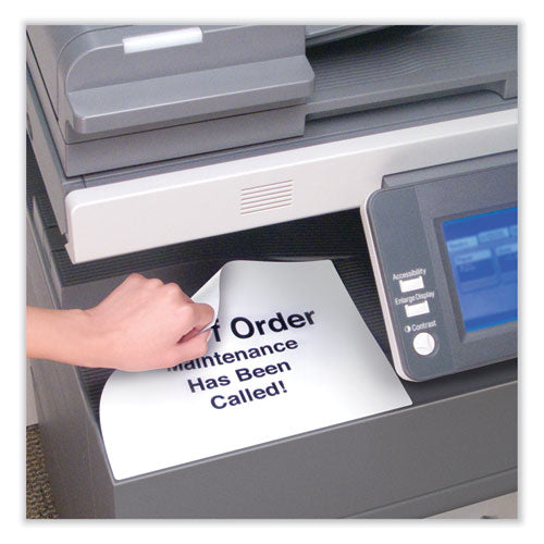 Image of Avery® 06465 Removable Multi-Use Labels, Inkjet/laser Printers, 8.5 X 11, White, 25/pack