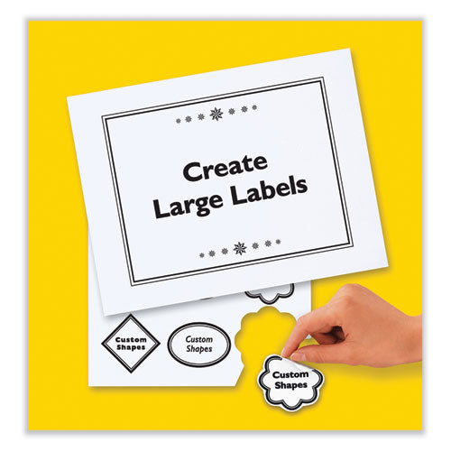 Image of Avery® 06465 Removable Multi-Use Labels, Inkjet/laser Printers, 8.5 X 11, White, 25/pack